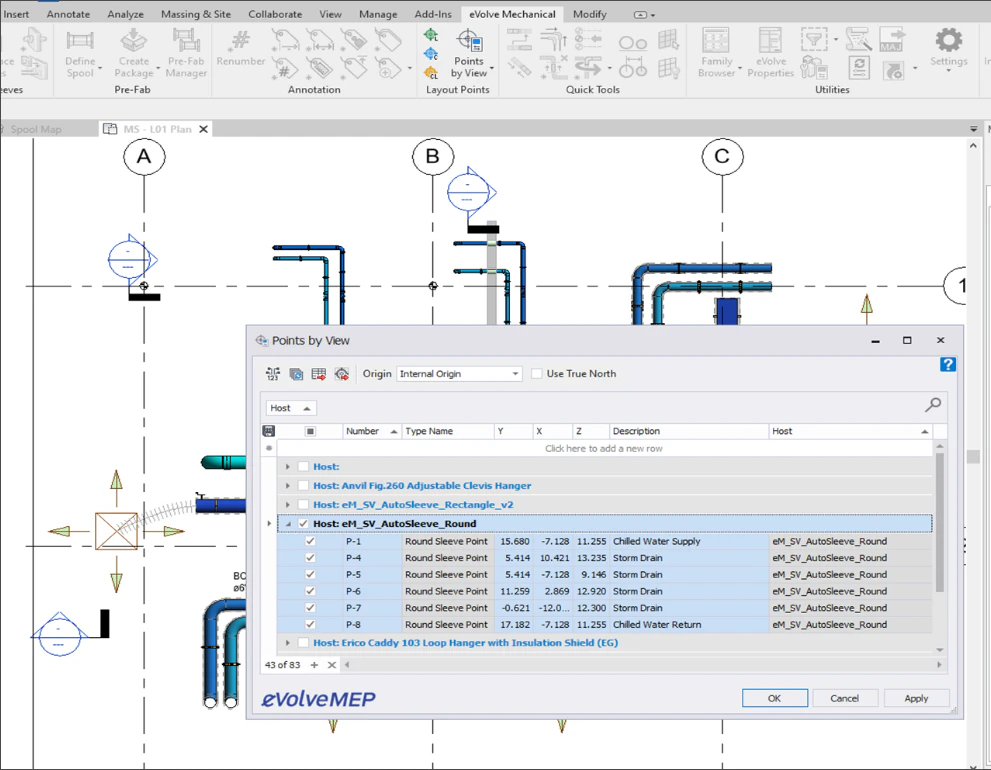 screenshot of EVOLVE Mechanical